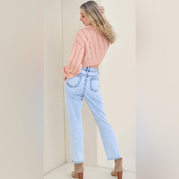 Cropped Pointelle Sweater - Picture 15 of 16